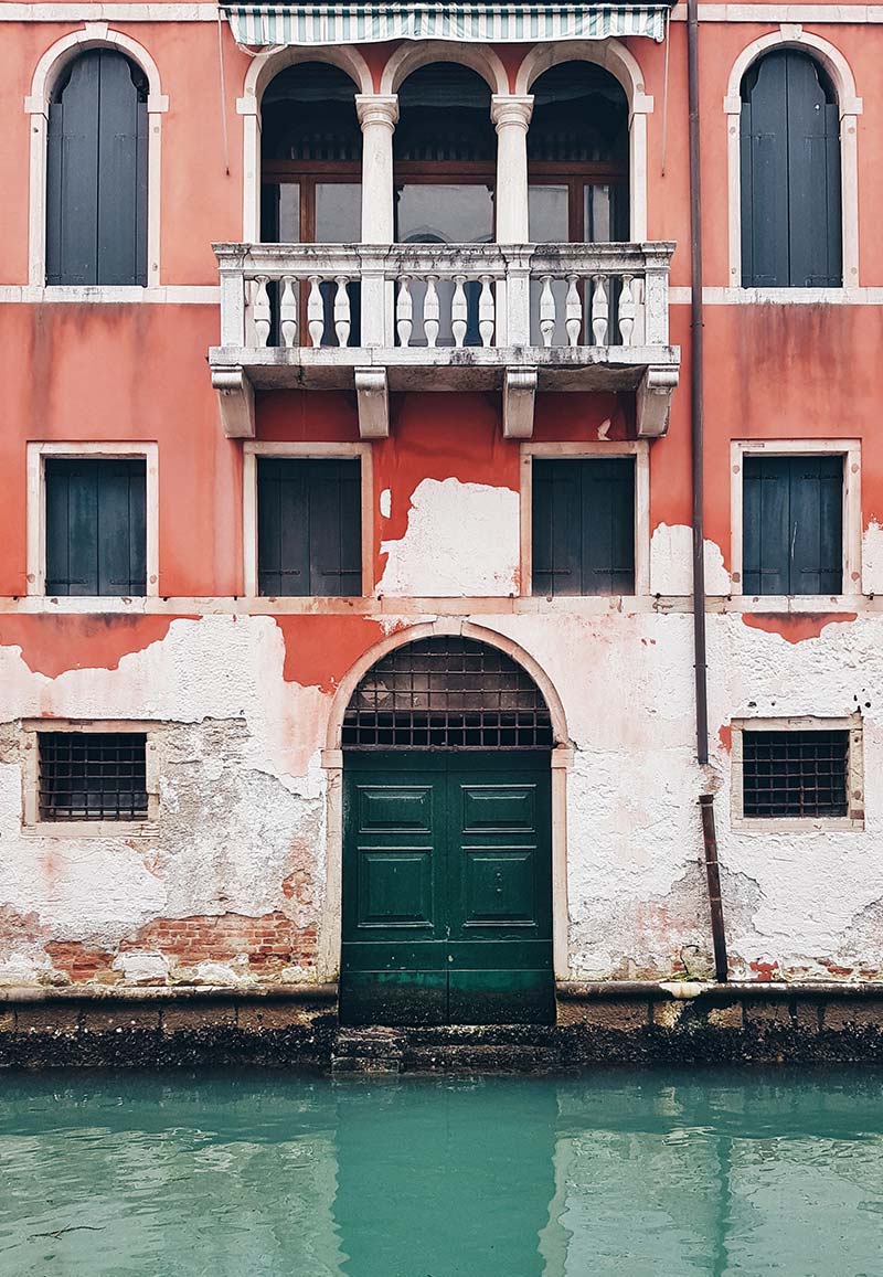 Traditional Venetian architecture on the Canals