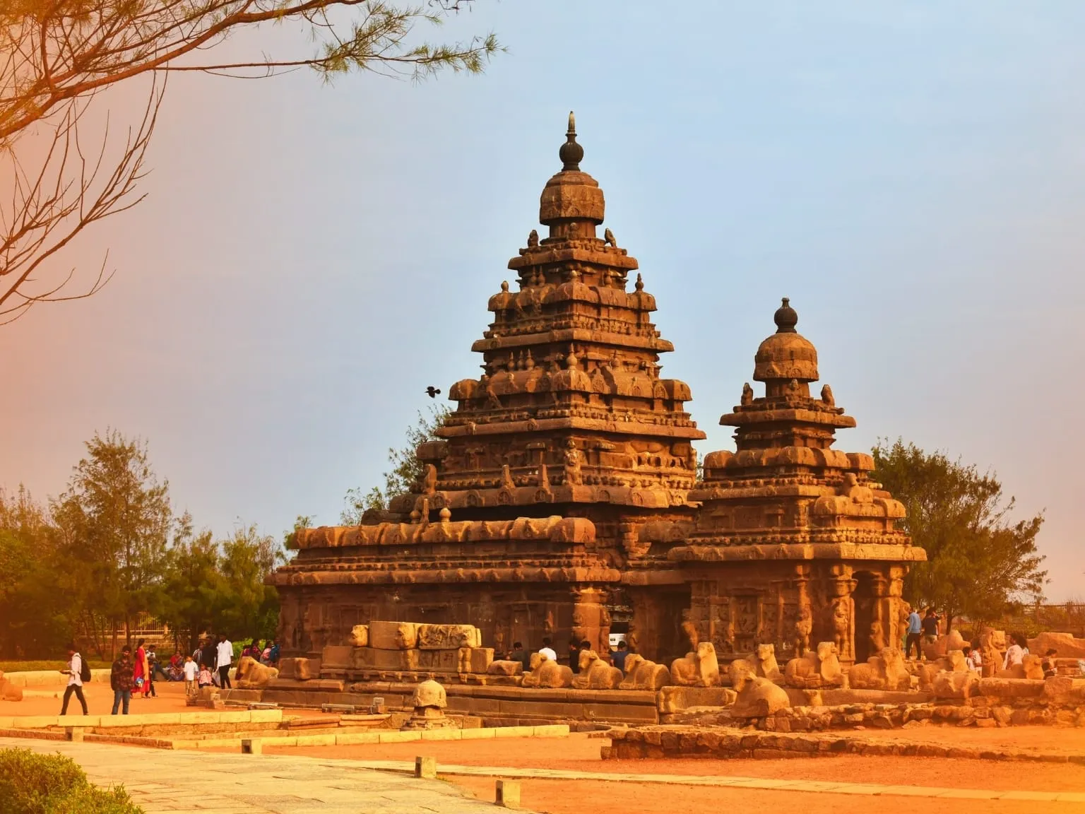 The iconic Shore Temple at Mahabalipuram