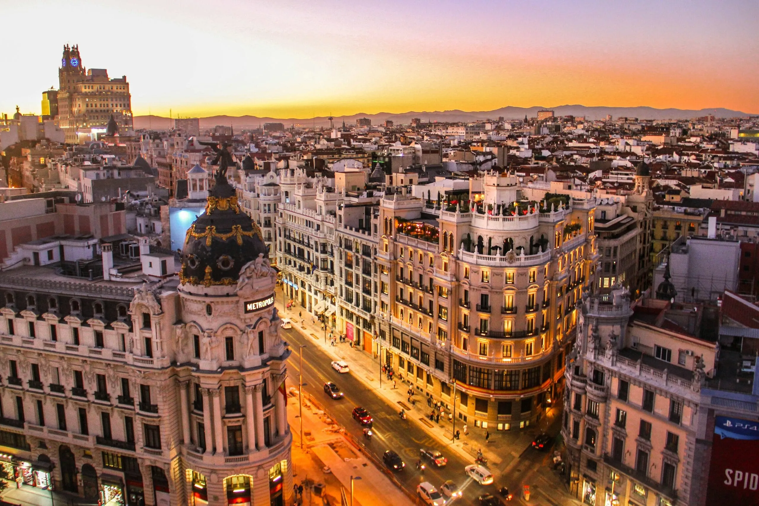 The Famous Gran Via, Madrid