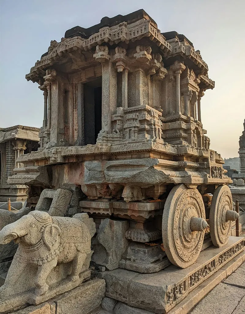 Poetry in Stone, Stone Chariot, UNESCO World Heritage Site at Hampi