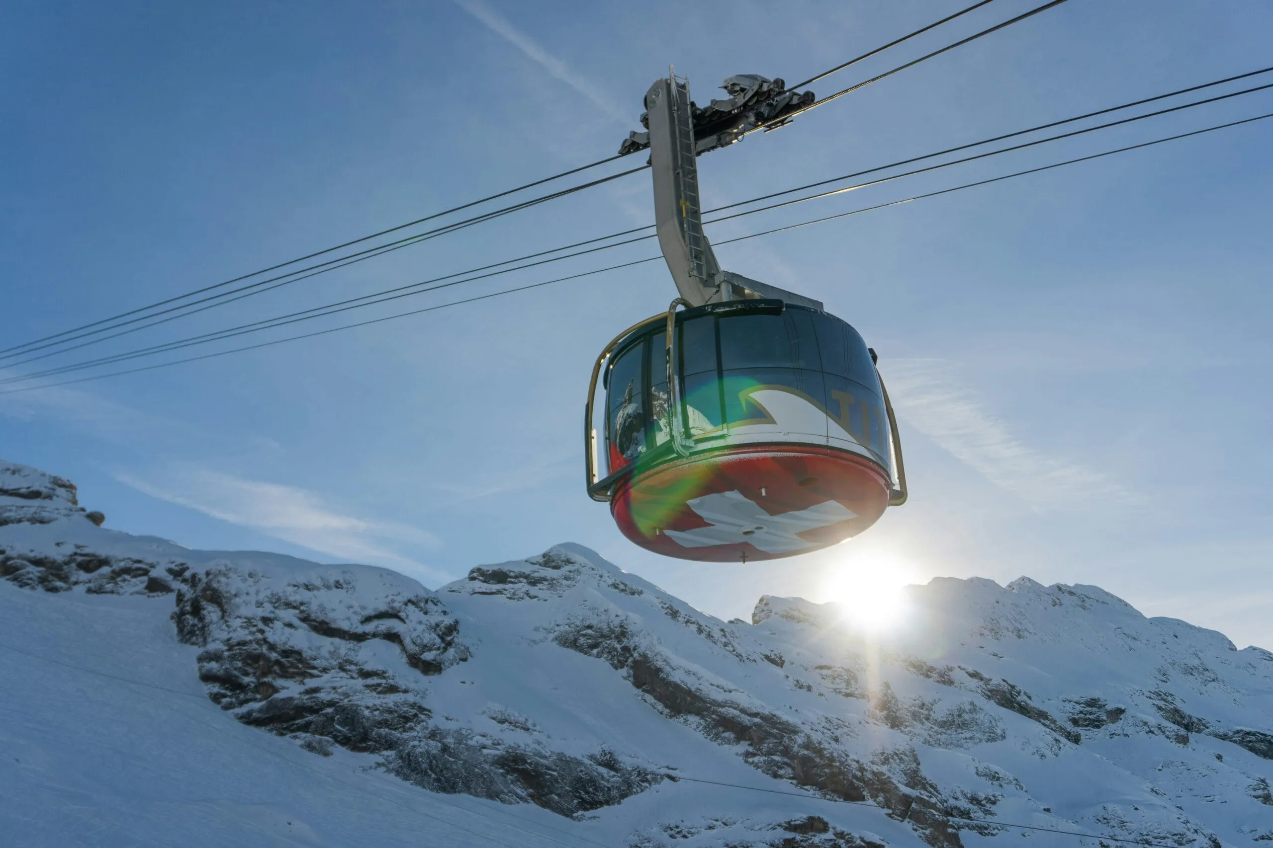 Cable Car ride Mount Titlis to see the Swiss Alps