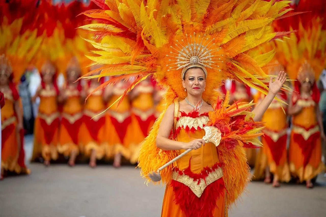 Bright and Lively Carnival at Spain