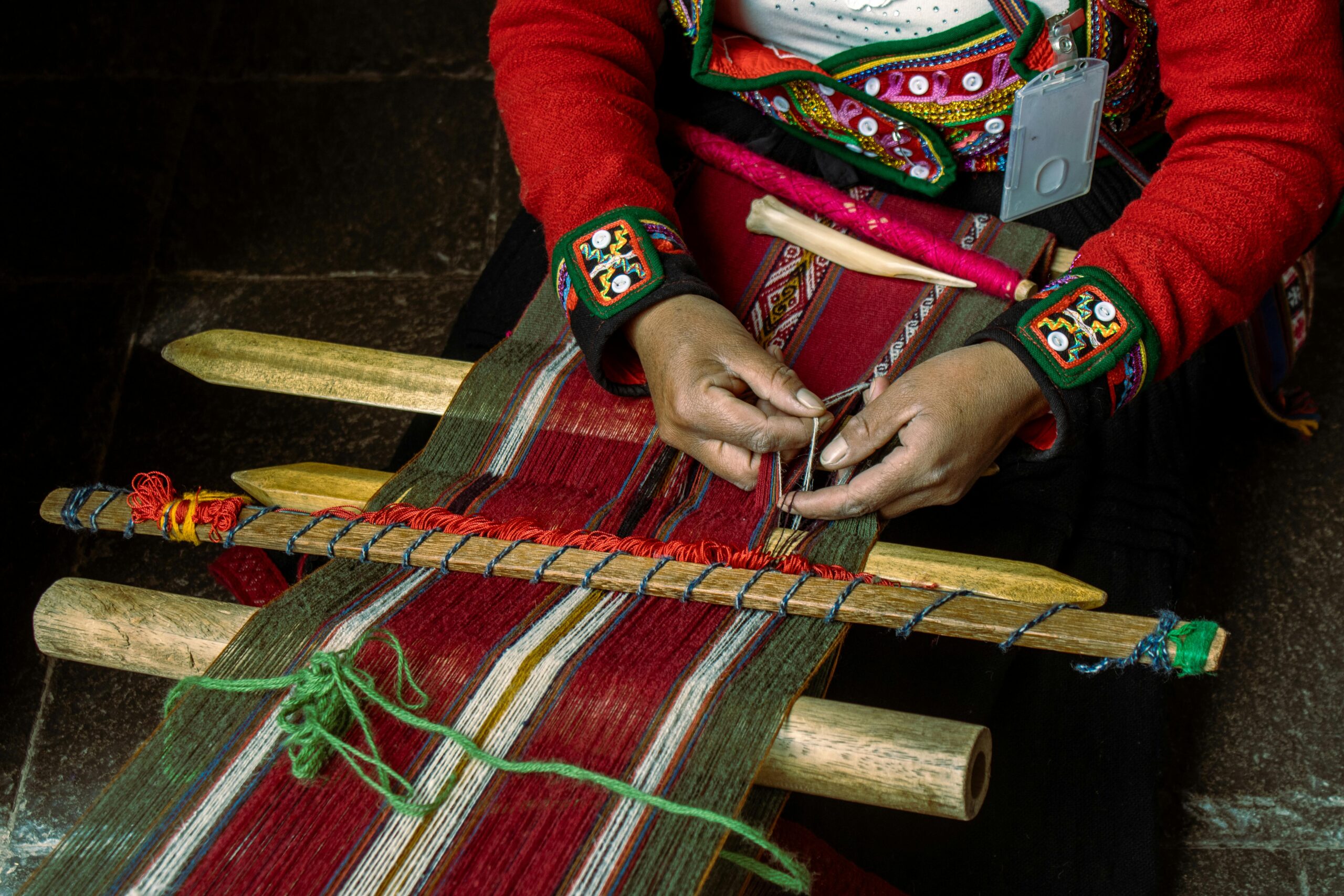 Traditional Peruvian Textile Weaving in Cusco