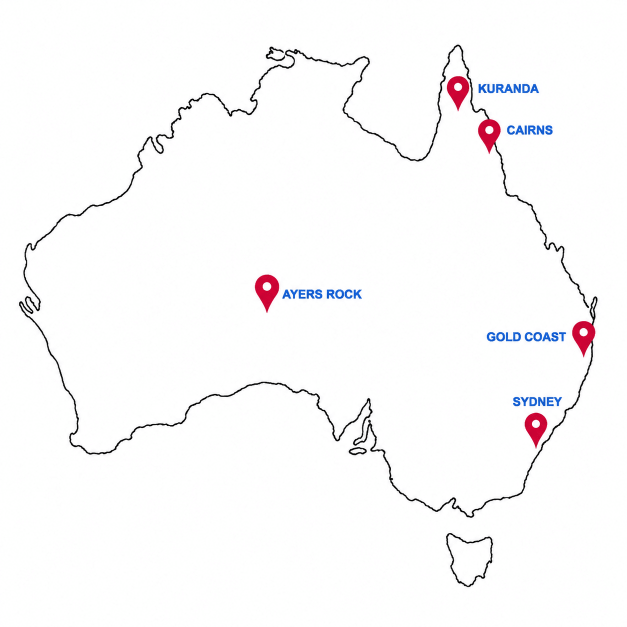 Map of Australia